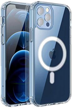 STOREMAX 11 Pro için Kılıf Kamera Korumalı ile Uyumlu Şarj Özellikli Şeffaf Kılıf (Şeffaf, 11 Pro)