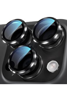 STOREMAX aclyashop Kurulum Safir Parmak İzi Bırakmayan -Reflective Kamera Lens (Siyah, 16 Pro Max/ 16 Pro) 1