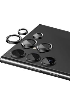 STOREMAX ynsShoping S22 Ultra ile Uyumlu Çerçeveli Temperli Safir Metal Lens (Siyah, S22 Ultra) NewTrrending