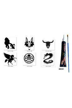Ai̇rbrush Tattoo Dragon Kurt Hi̇nt Kınasıyla Geçi̇ci̇ Dövme Seti̇