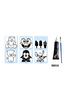 Airbrush Tattoo Çocuk Modelleri Hint Kınasıyla Geçici Dövme Yapma Seti