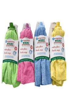 Wikro 6 Adet Mikrofiber Mop Paspas Yedek Ucu Vileda Tipi