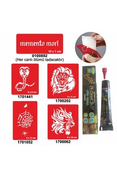Airbrush Tattoo Kobra Ve Kaplan Desenleri Hint Kınası Ile Geçici Dövme Yapma Seti