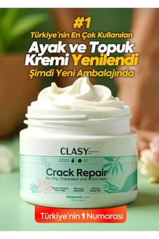 clasy care kozmetik Clasy Care Topuk Çatlakları ve Ayaklar için Mükemmel Bakım Kremi - 100 ml
