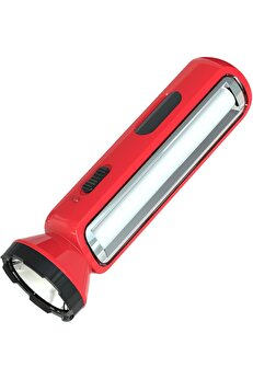 STOREMAX vegaShop Şarjlı LED El Feneri 600 Lümen, 3w, Type-C USB Şarjlı, 1200 mAh Dahili Pil, Çok Işı