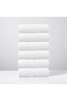 STOREMAX 6'lı Greek El Havlusu - 50x90 Cm, 225 Gr,%100 Pamuk, Spa Ve Otel Havlusu, Günlük Kullanıma Uygun