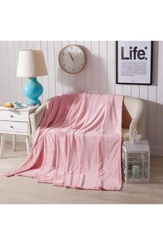 STOREMAX ynsShoping Battaniye,Televizyon Battaniyesi, Peluş, Polar Battaniye, Çift Kişilik 220 * 230 Pembe Ne