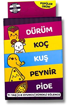 STOREMAX vegaShop Çabuk Reflex Kutu Oyunu Dürüm Koç Kuş Peynir Pide Kart Oyunu Oyun Parti Eğlence Aile