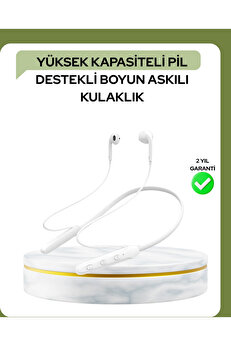gizmurstore 100 Saat Pil Ömrü Boyun Askılı Bluetooth Kablosuz Kulaklık