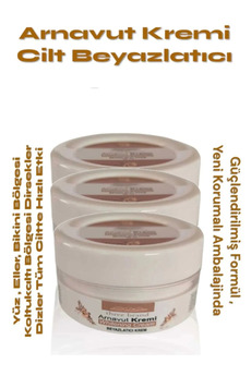 Bravilor Whitening Cream Arnavut Kremi ,Aklık, Beyazlatıcı Krem 100 ml X 3 ADET