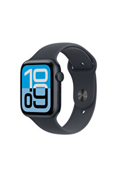 Apple Watch SE 3 GPS 44mm Gece Yarısı Alüminyum Kasa ve Gece Yarısı Spor Kordon - M/L
