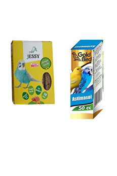 Gold Bi̇rd Asti̇masol Kafes Kuşları İçi̇n Önleyi̇ci̇ Damla Ve Jessy Ballı Kraker 10 Lu