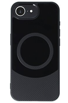 Fırsatkoli̇k İphone 16E Kılıf Maya Karbon Kapak - Si̇yah-(5796)