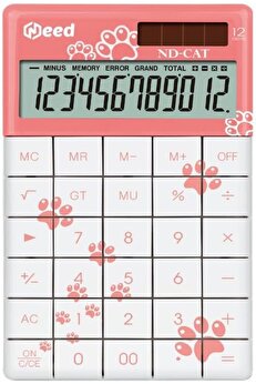 STOREMAX modashine ND-CAT Pembe Kedi Pati Desenli Hesap Makinesi modascope 1014773