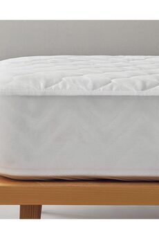 STOREMAX Plump Pamuk Sıvı Geçirmez Çift Kişilik Yatak Alez Beyaz 1014773