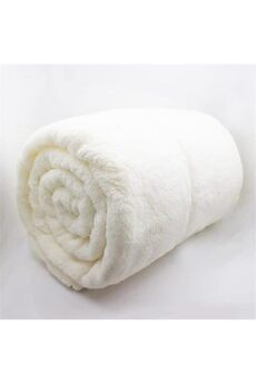 STOREMAX Battaniye, Beyaz Televizyon Battaniyesi, Peluş, Polar Battaniye, Çift Kişilik 220 * 230-Beyaz (beyaz