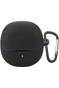 STOREMAX svngsphereshop QCY MeloBuds Pro Kılıf Askılı Mat Silikon Siyah [MeloBuds Pro ile Uyumlu Kılıf - Siya