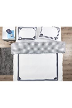 STOREMAX Coco Alher Çift Kişilik Nevresim Takımı - Lacivert 1014773