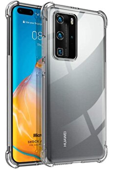 STOREMAX Absorbing için Kılıf P40 Pro Şeffaf [P40 Pro ile Uyumlu Kılıf - Şeffaf] 1014773