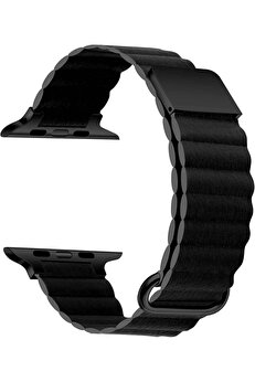STOREMAX shopverse İle Uyumlu 42mm KRD-78 PU Deri Kordon Strap Kayış Koyu Gri trendflick 1014773