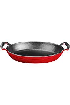 STOREMAX shopverse Metal Oval Kuplu Döküm Tava 27x20, Kırmızı trendflick 1014773