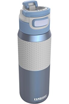 STOREMAX elizzashop Elton Insulated içecek şişesi – 750 ml – gök mavisi – 3'ü 1 arada kapak – Snapclean®