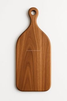 STOREMAX mrtshoppng Modern Akasya Ağacı Kesme Tahtası 39x19 cm Ergonomik Asılabilir Saplı Ahşap Bıçak Dostu D