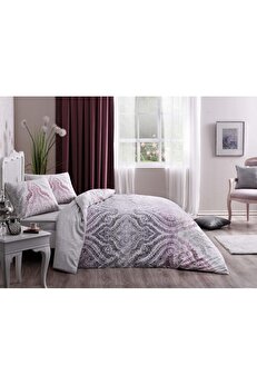 STOREMAX Divina Ranforce Etnik Desenli%100 Pamuk Nevresim Takımı, Lila, Size 1014773