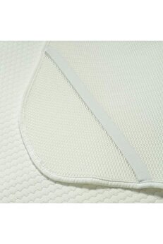 STOREMAX Y-74B Alptex 3 Boyutlu Kumaş Teknolojisiyle Üretilmiş Terletmeyen Bambulu Yatak Pedi, Beyaz, 90X190