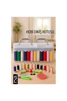 Toptan Bulurum Dikiş Seti 42 Parça Renkli Dikiş Seti – Mezuralı, Taşınabilir, Hobi ve Onarım İçin