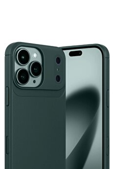 Fırsatkoli̇k Apple İphone 17 Pro Auto Focus Karbon Kapak - Koyu Yeşi̇l-(5796)