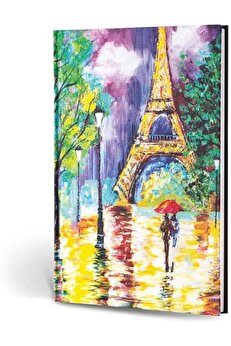 STOREMAX modashine Creamona Paris Dokulu Mini Defter Çizgili Paris modascope 1014773
