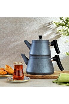 STOREMAX modashine Solea Y.Y. Çaydanlık Takımı 3 Parça-Gri modascope 1014773