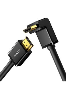 STOREMAX HDMI kablosu 4K açılı 1M 90 derece açılı fiş HDMI açılı kablo 2.0 18 Gbit/s Ethernet HDR 3D ARC dest