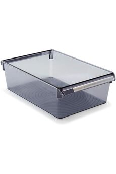 STOREMAX M-E27-40-25 Düzenleyici Raf, Şeffaf Siyah 1014773