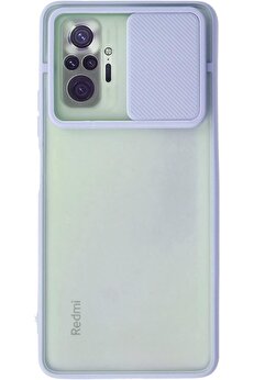 STOREMAX 10 Pro Kılıf Lens Sürgülü Mat Silikon - Lila 1014773