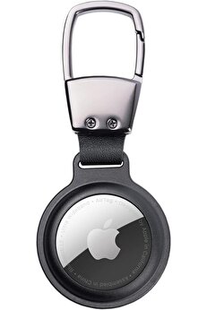 STOREMAX TagSafe HookSteel Taşınabilir Anahtarlık Darbeye Dayanıklı Metal Askılı AirTag Kılıf (Siyah) 117571
