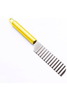 STOREMAX modashine Dalgalı Kenar Patates Dilimleyici, Sarı Saplı modascope 1014773