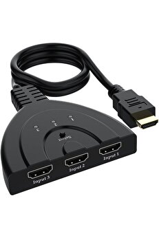 STOREMAX 3 Giriş 1 Çıkış Full HD-HDTV HDMI Switcher Toplayıcı Kablo, Hdmı Çoklayıcı Değildir, Toplayıcıdır 1