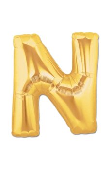TRENDMEN Altın & Gümüş Harf ve Rakam Folyo Balon Parti Süsleri (40 cm)