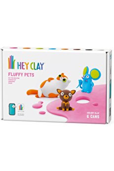 STOREMAX shopverse CLAY Sevimli Evcil Hayvanlar: Farsça kedi, Fare, Chihuahua Seti - Renkli Modelleme Çocukla