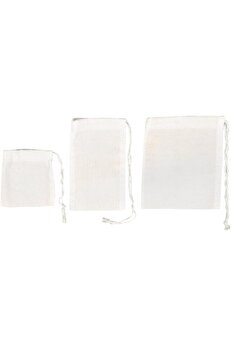 STOREMAX modashine Bitki Çayı Çay Demleme Demlik Kesesi Süzgeci Yüzde Yüz Pamuk 3'lü Set modascope 10147