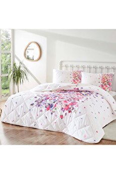 STOREMAX Melosa Desenli%100 Pamuk Yorgan Seti, Kırmızı, Çift Kişilik 1014773