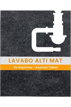STOREMAX Lavabo Altı Matı Sıvı Geçirmez Kaymaz Taban Evye Dolap Paspası 60x76 cm 1175713