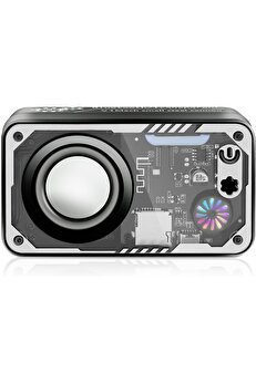 STOREMAX Renkli LED Ekranlı Bluetooth Hoparlör, Net Ses ile 5W Küçük Hoparlör, Destek TWS/TF Kartı