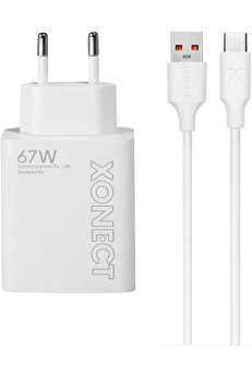 STOREMAX - USB Çıkışlı 67W Hızlı Şarj ve 1M USB to Type-C Kablo Seti 1014773