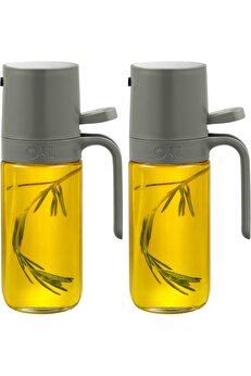 STOREMAX Pişirme için zeytinyağı püskürtücüsü 2'li set - Yemek pişirmek için çok yönlü zeytinyağı sprey