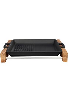 STOREMAX shopverse Metal Döküm Tava, Metal Kulplu, Ahşap, 26x32cm trendflick 1014773