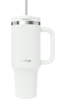 STOREMAX Üniseks Yetişkin Streeterville Tumbler Pipetli Yalıtımlı Su Şişesi, 1.2L, Beyaz 1014773