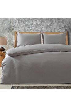 STOREMAX Alana Nevresim Seti Çift Kişilik 200x220 cm, Gri 1014773